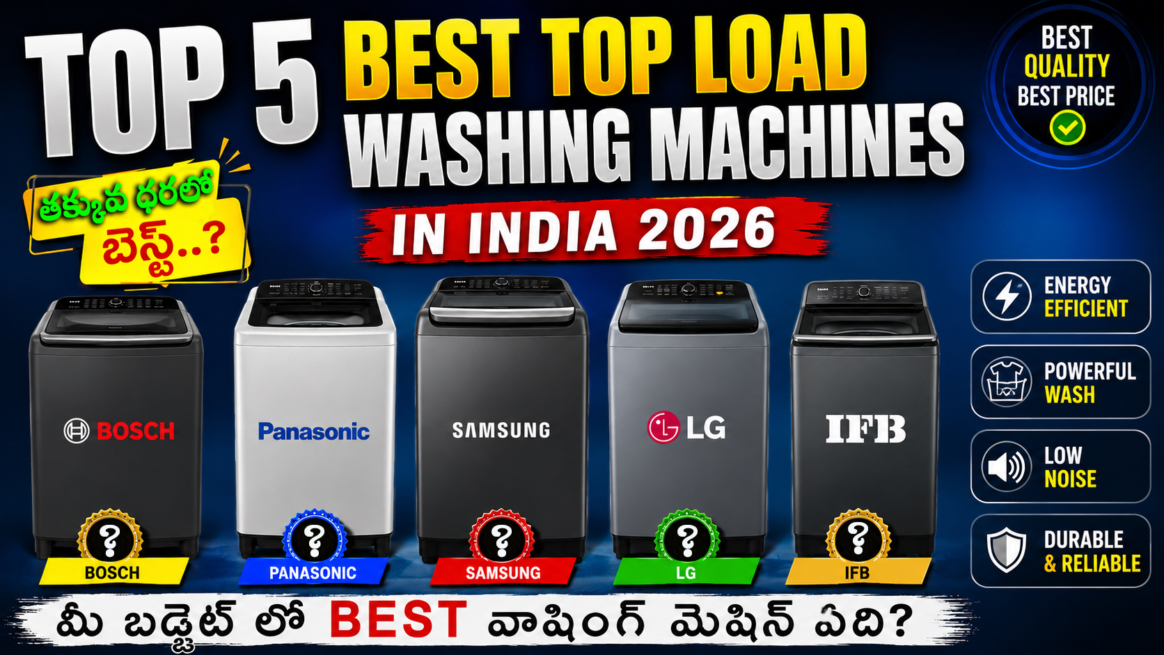 best top load washing machines 2026