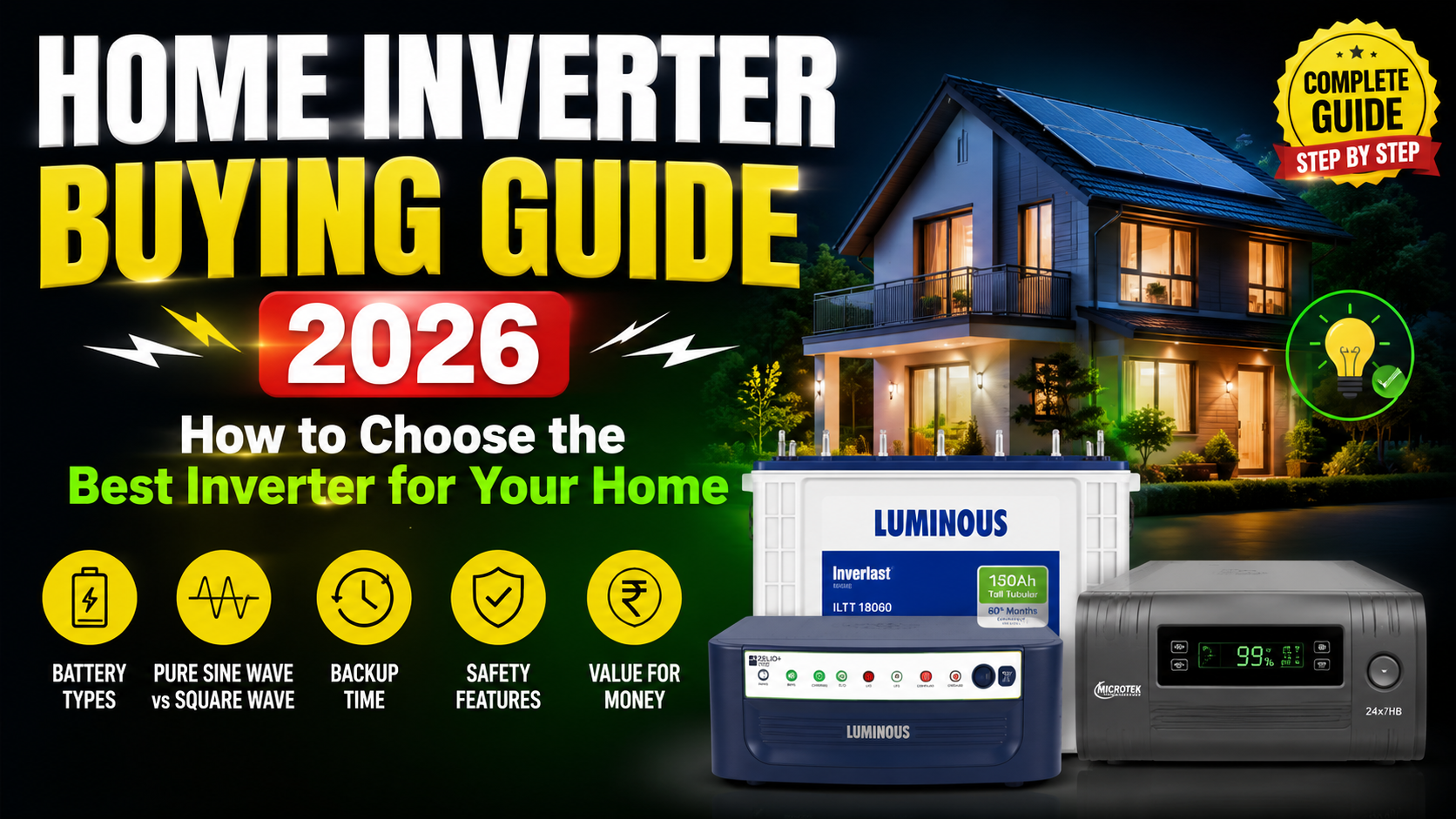 Top 5 Best Inverters for Your Home